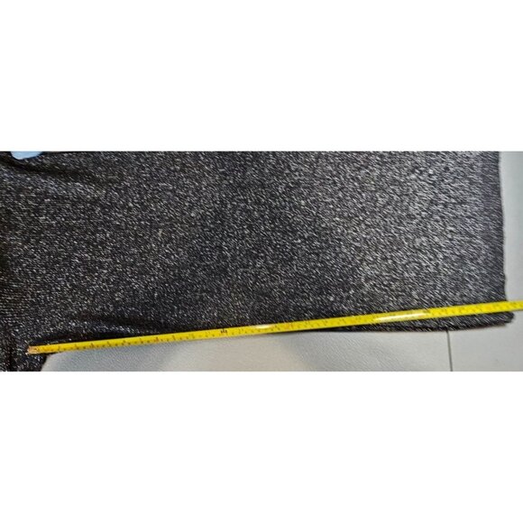 Vila Milano Womens Plus Size 1X Black Silver Metallic Wide Leg Sweater Pants NWT - Picture 7 of 11